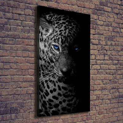 Vertikální Moderní obraz canvas na rámu Leopard