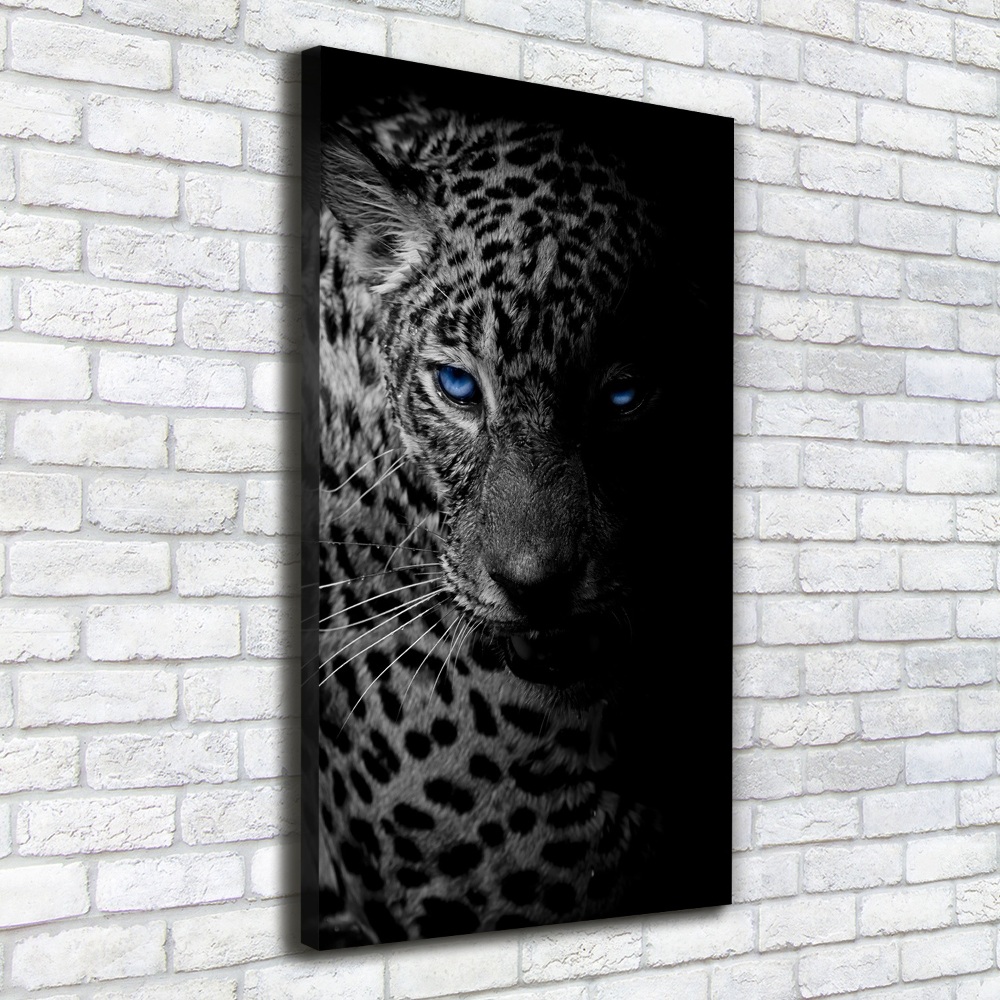 Vertikální Moderní obraz canvas na rámu Leopard