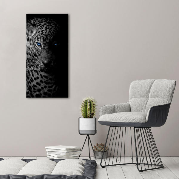 Vertikální Moderní obraz canvas na rámu Leopard