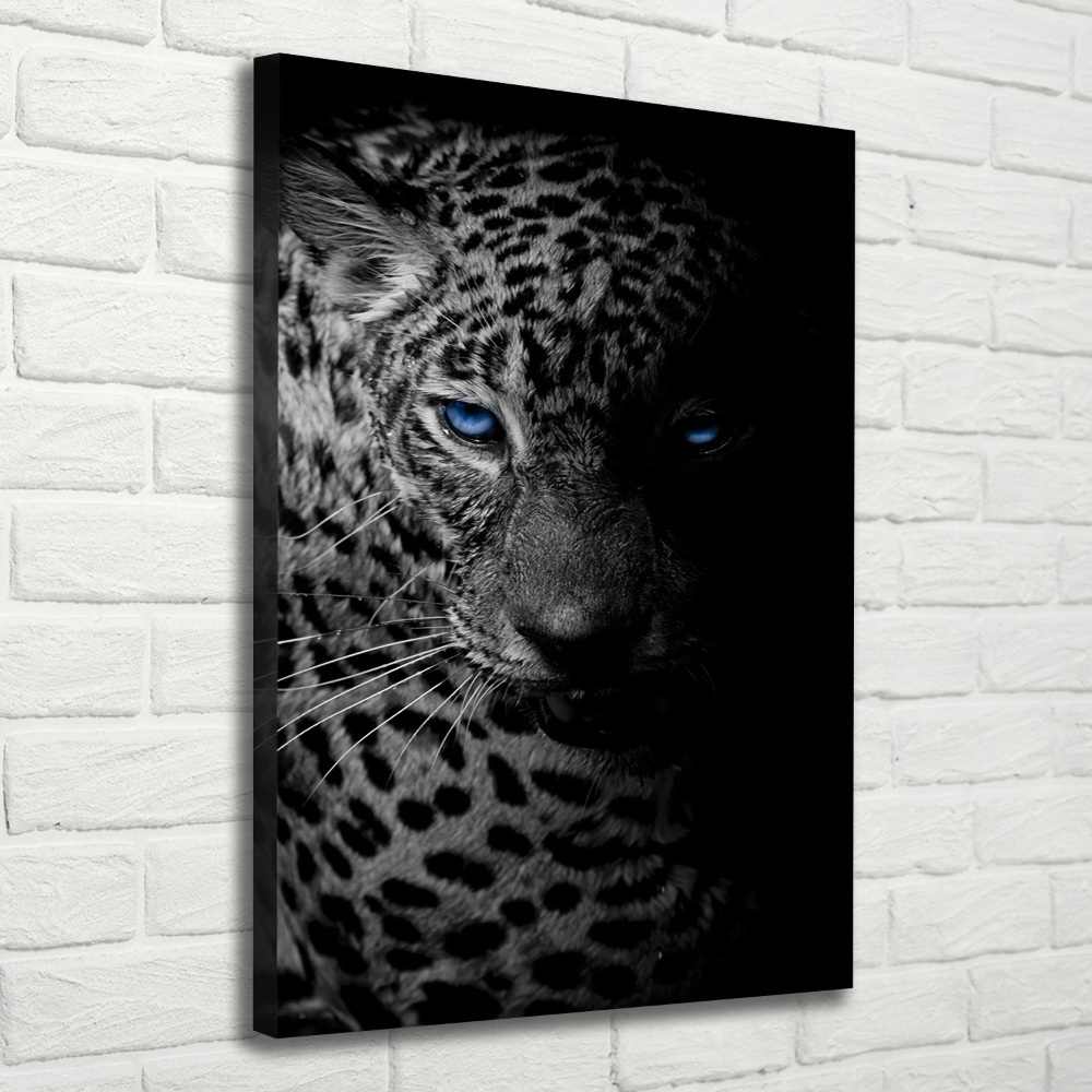 Vertikální Moderní obraz canvas na rámu Leopard