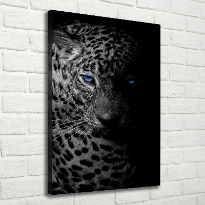 Vertikální Moderní obraz canvas na rámu Leopard