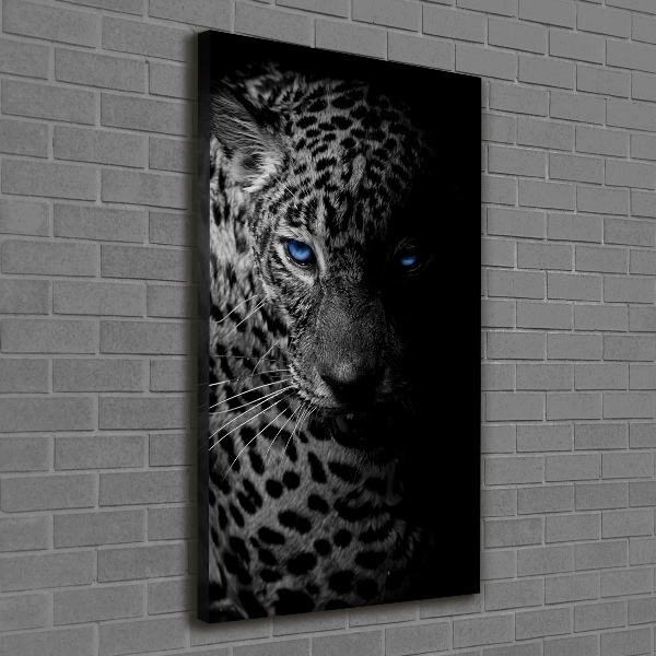 Vertikální Moderní obraz canvas na rámu Leopard