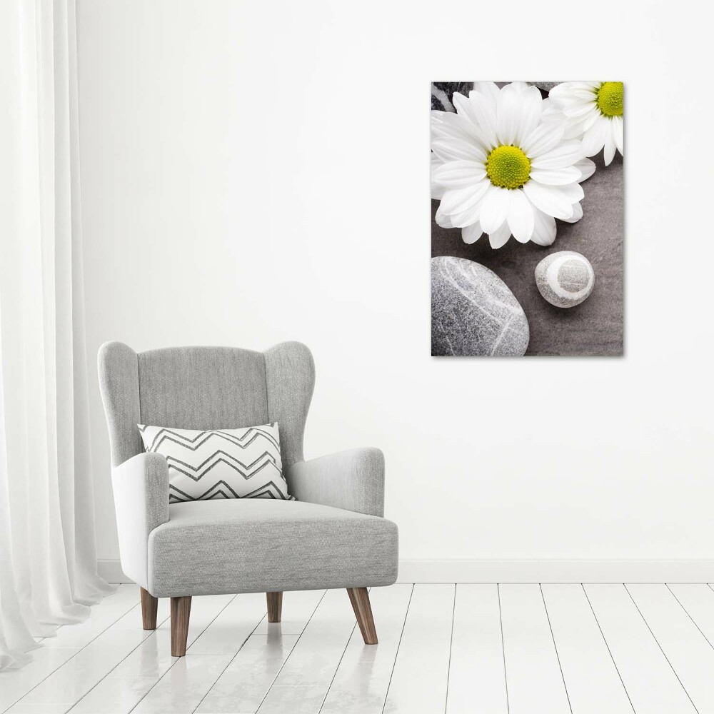 Vertikální Moderní obraz canvas na rámu Gerbera