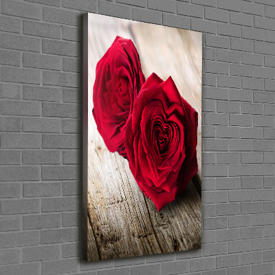 Vertikální Foto obraz na plátně Červené růže
