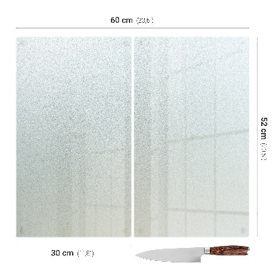 Skleněná deska za plynový sporák s dvojitou poloprůsvitnou vrstvou