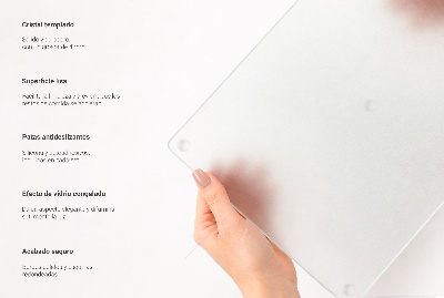 Kryt na indukční desku s obdélníkovým tvarem a poloprůsvitným provedením