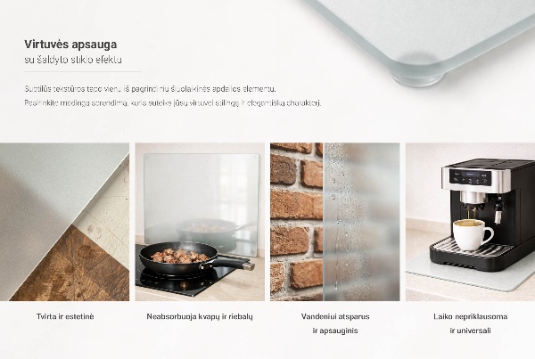 Kryt na indukční desku s obdélníkovým tvarem a poloprůsvitným provedením