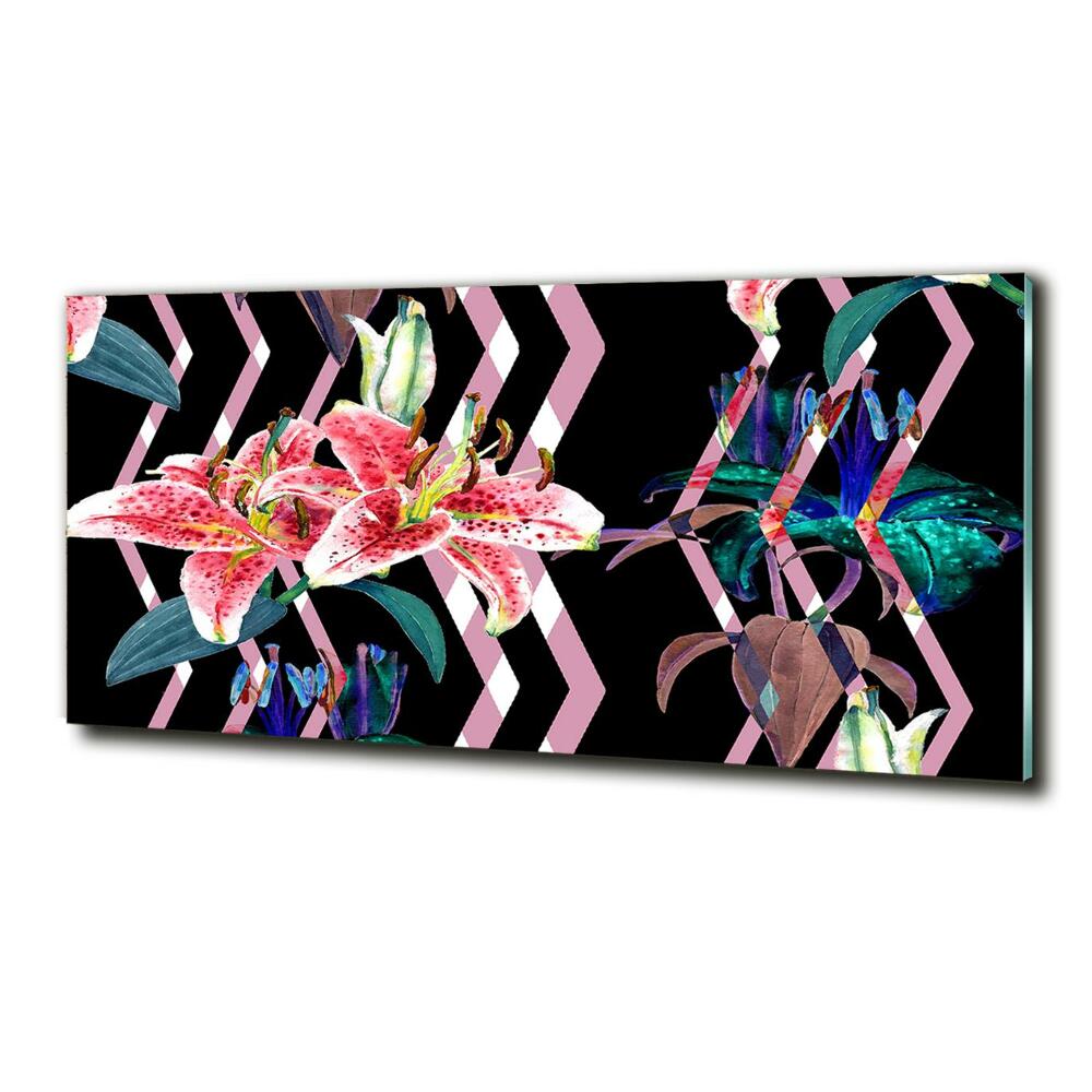 Foto obraz sklo tvrzené Tropická lilie
