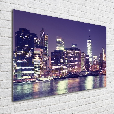 Moderní foto obraz na stěnu New York noc