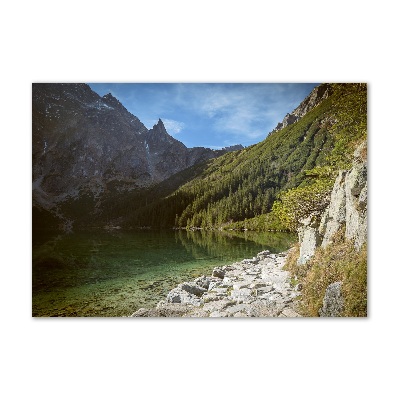 Fotoobraz na skle Mořské oko Tatry