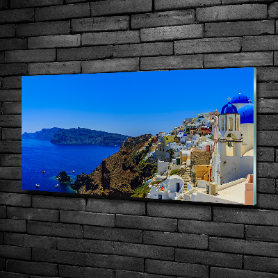 Foto obraz skleněný horizontální Santorini Řecko