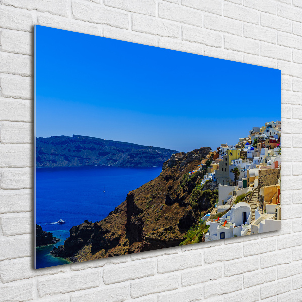 Foto obraz skleněný horizontální Santorini Řecko