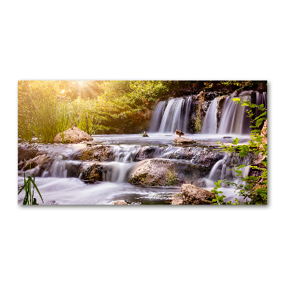 Foto-obraz fotografie na skle Vodopád