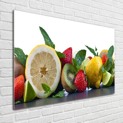 Moderní skleněný obraz z fotografie Ovoce a zelenina