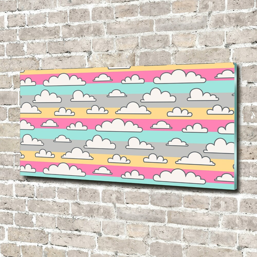 Fotoobraz skleněný na stěnu do obýváku Oblaka
