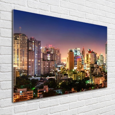 Fotoobraz na skle Noční Bangkok