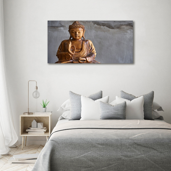 Foto obraz fotografie na skle Dřevěný budha