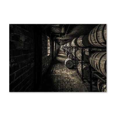Foto obraz sklo tvrzené Sudy bourbon