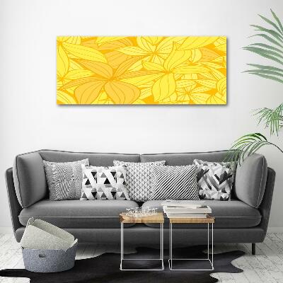 Moderní foto obraz na stěnu Žluté květiny pozadí