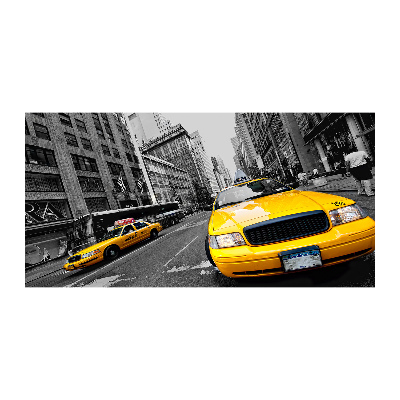 Foto obraz sklo tvrzené Taxi New York