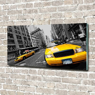 Foto obraz sklo tvrzené Taxi New York