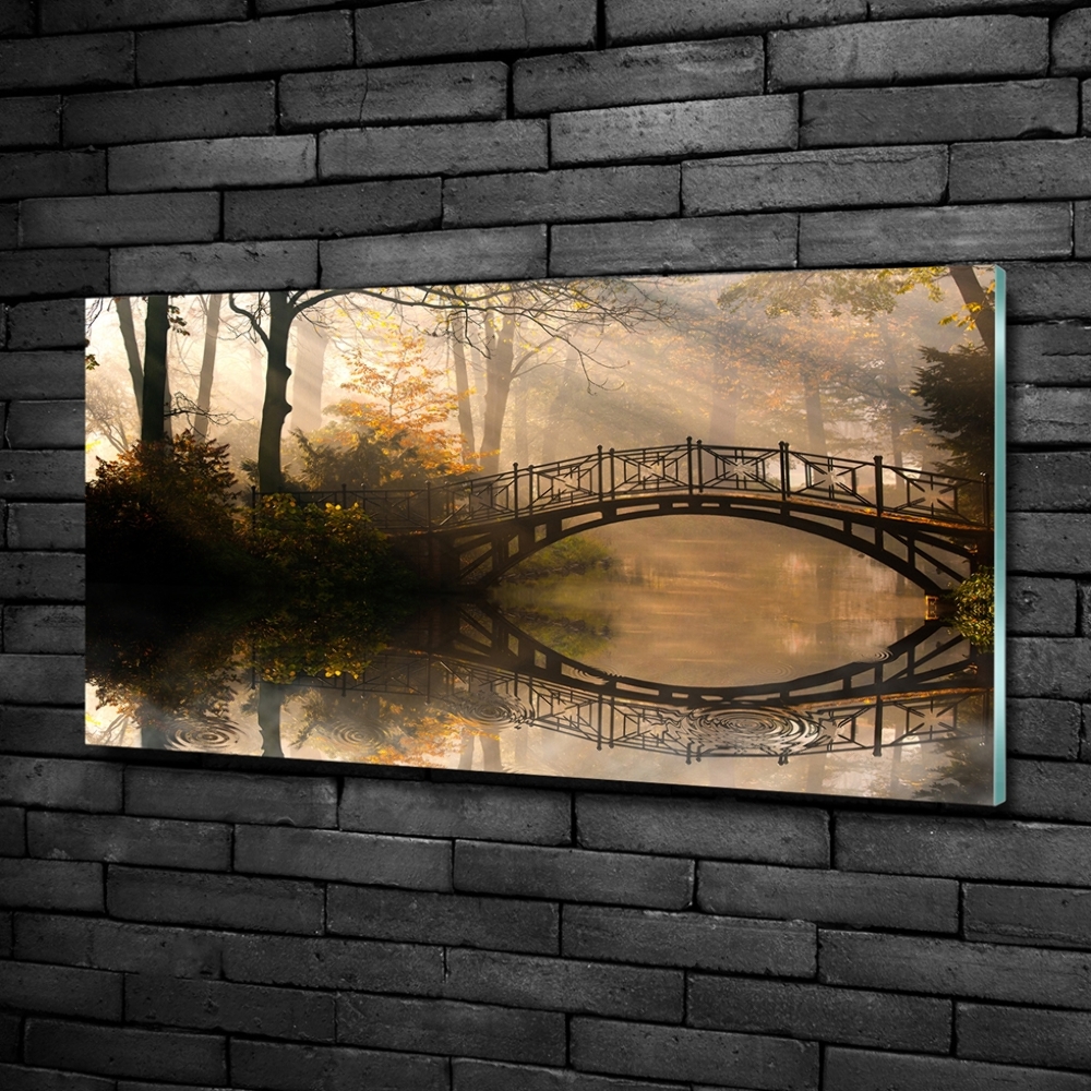 Foto-obrah sklo tvrzené Starý most podzim