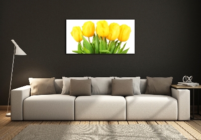 Foto-obrah sklo tvrzené Žluté tulipány