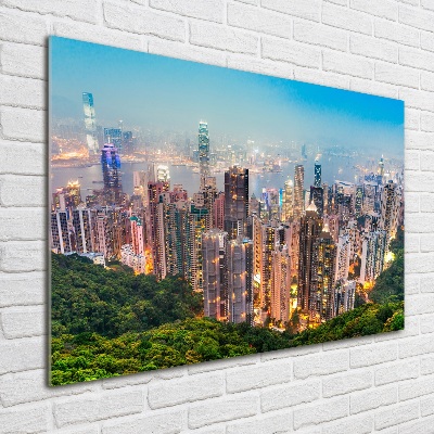 Foto obraz skleněný horizontální Hongkong