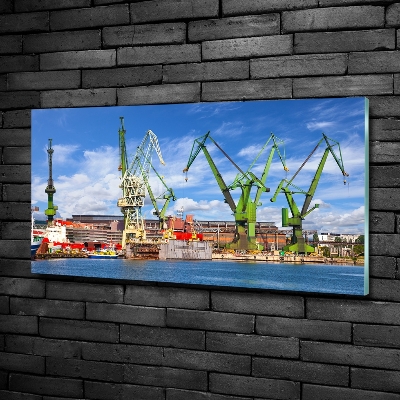 Foto-obrah sklo tvrzené Dok v Gdaňsku