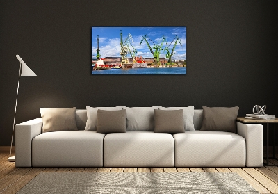 Foto-obrah sklo tvrzené Dok v Gdaňsku