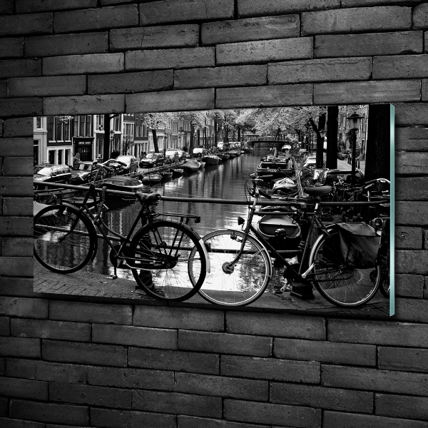 Fotoobraz na skle Kola Amsterdam