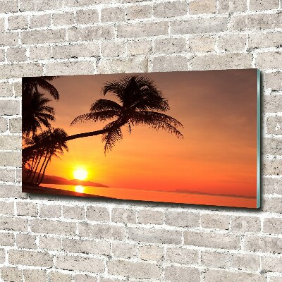 Foto obraz fotografie na skle Západ slunce pláž