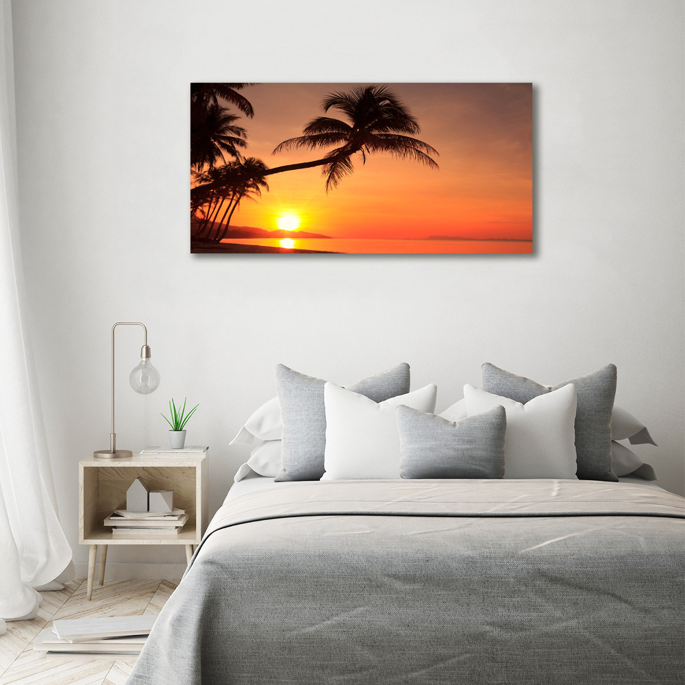 Foto obraz fotografie na skle Západ slunce pláž