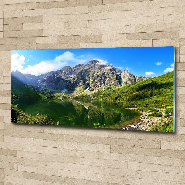 Foto obraz fotografie na skle Mořské oko Tatry