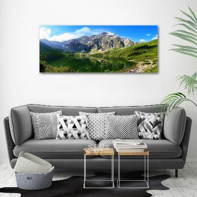 Foto obraz fotografie na skle Mořské oko Tatry