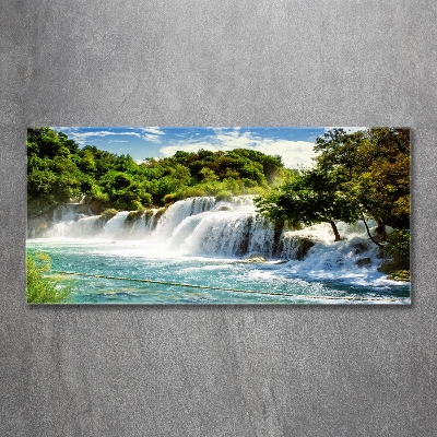 Fotoobraz na skle Vodopád Krka