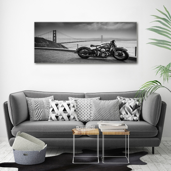 Foto obraz fotografie na skle Motorka