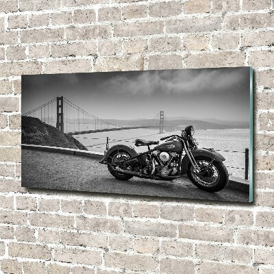Foto obraz fotografie na skle Motorka