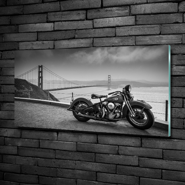 Foto obraz fotografie na skle Motorka