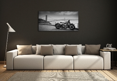 Foto obraz fotografie na skle Motorka