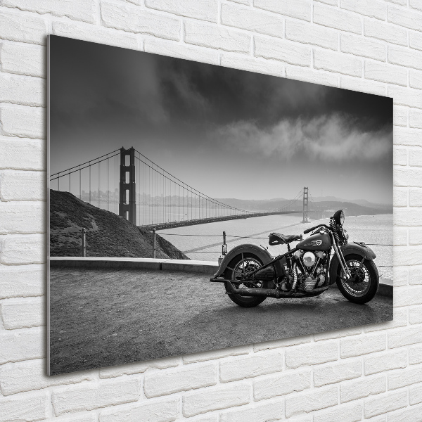 Foto obraz fotografie na skle Motorka