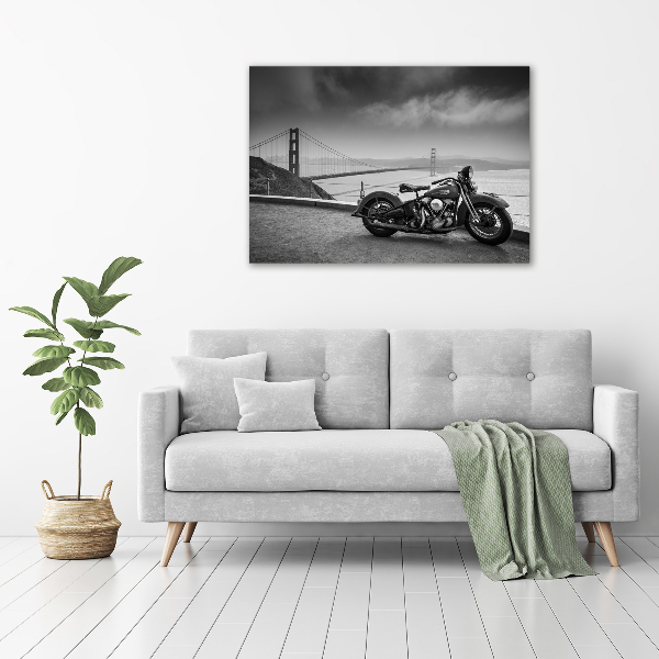 Foto obraz fotografie na skle Motorka