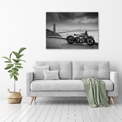 Foto obraz fotografie na skle Motorka