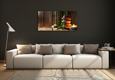 Foto obraz fotografie na skle Kameny zen bambus