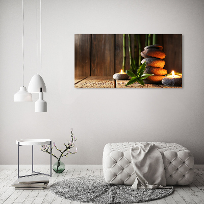 Foto obraz fotografie na skle Kameny zen bambus