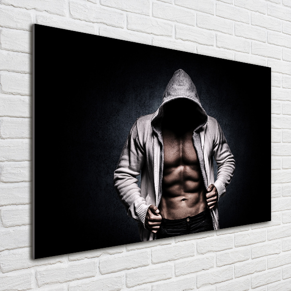 Moderní skleněný obraz z fotografie Stavba svalů