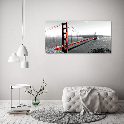 Fotoobraz na skle Most San Francisco