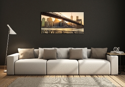 Foto obraz sklo tvrzené Brooklynský most