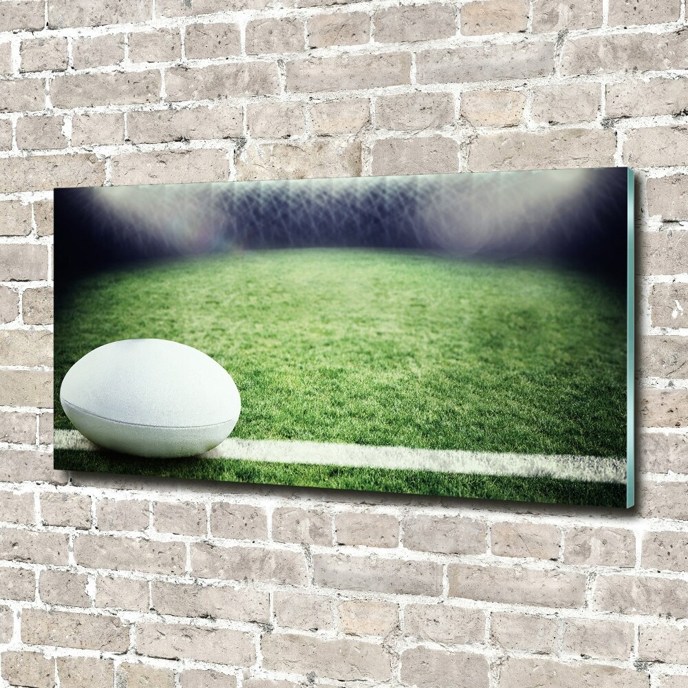 Fotoobraz na skle Míč do rugby