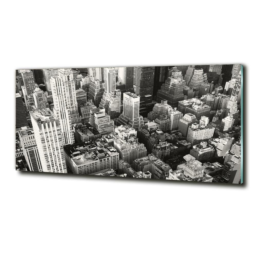 Fotoobraz skleněný na stěnu do obýváku New York ptačí pohled